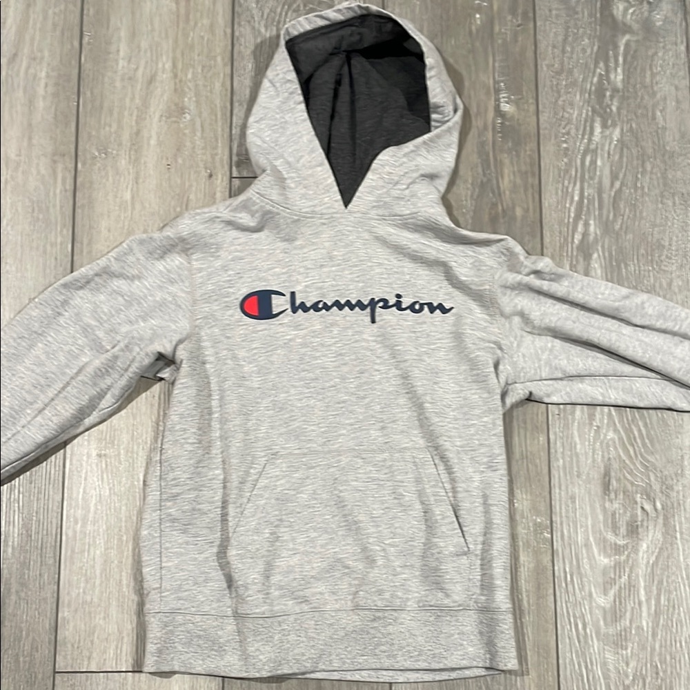 Champion Kids Gray Hoodie size L